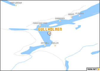 map of Gullholmen