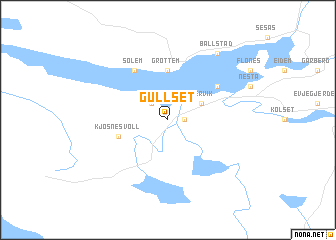 map of Gullset