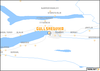 map of Gullsmedvika