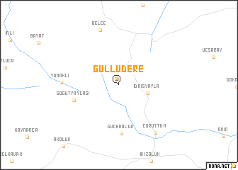 map of Güllüdere