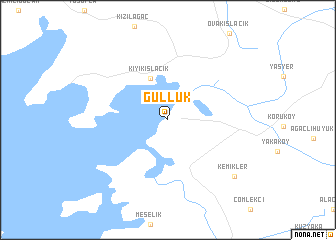 map of Güllük