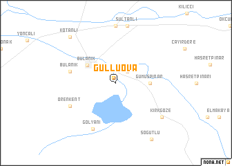 map of Güllüova