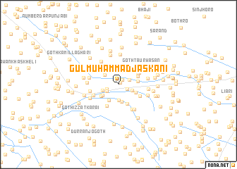 map of Gul Muhammad Jaskāni
