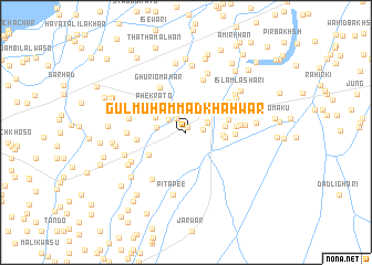 map of Gul Muhammad Khahwar