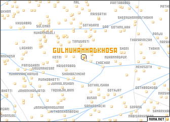 map of Gul Muhammad Khosa