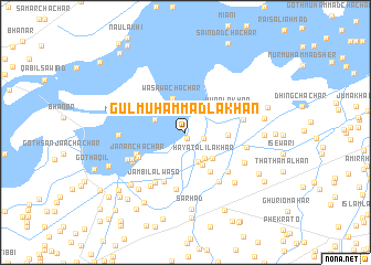 map of Gul Muhammad Lakhan