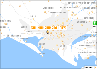 map of Gul Muhammad Lines