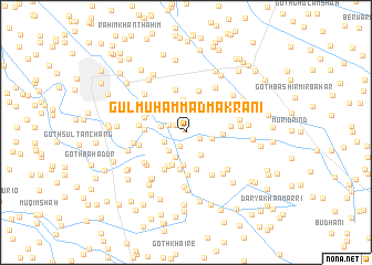 map of Gul Muhammad Makrāni