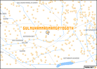 map of Gul Muhammad Mangryo Goth