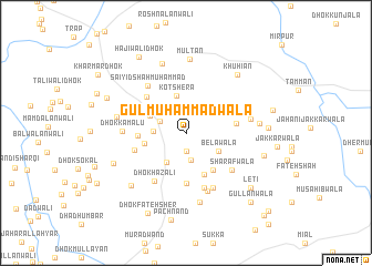 map of Gul Muhammadwāla