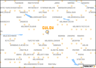 map of Gułów