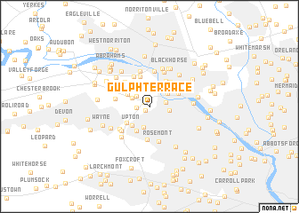map of Gulph Terrace