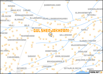 map of Gul Sher Jakhrāni