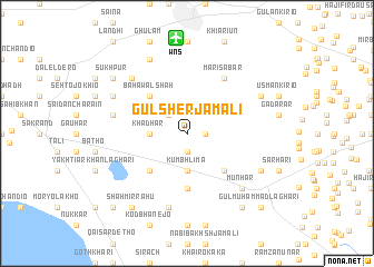 map of Gul Sher Jamāli