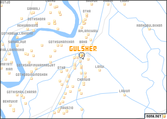 map of Gul Sher