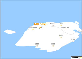 map of Gulsvåg