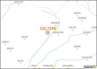 map of Gültepe