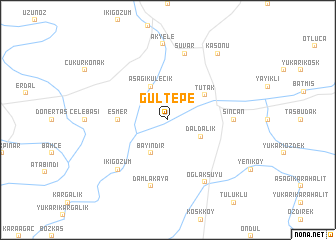 map of Gültepe