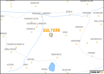 map of Gültepe