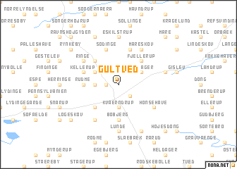 map of Gultved