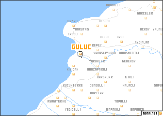 map of Gülüç