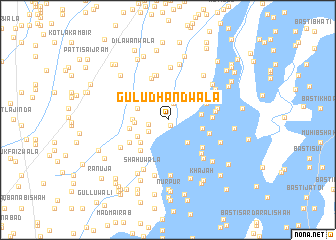 map of Gulu Dhāndwāla