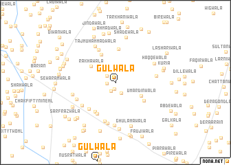map of Gulwāla