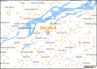 map of Gulwāla