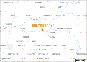 map of Gulyástanya