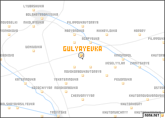 map of Gulyayevka