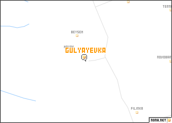 map of Gulyayevka