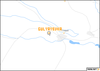 map of Gulyayevka