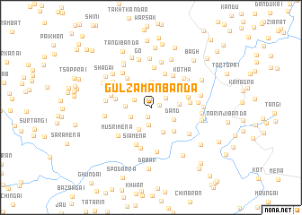 map of Gulzamān Bānda