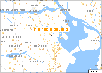 map of Gulzār Khānwāla