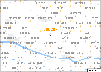 map of Gülzow