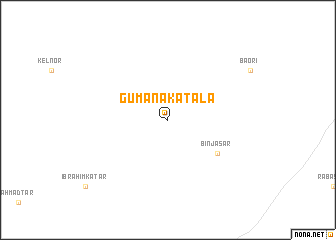 map of Gumāna ka Tala