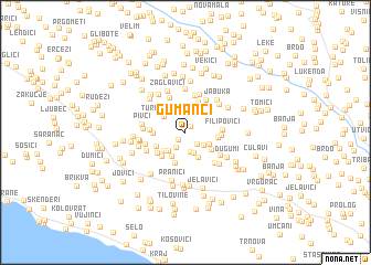 map of Gumanci