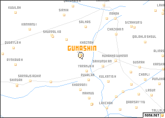 map of Gumashīn