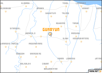 map of Gumayun