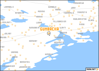 map of Gumbacka