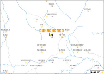 map of Gumbamango