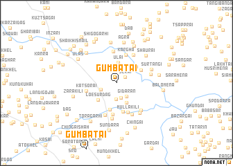 map of Gumbatai