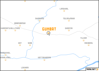 map of Gumbat