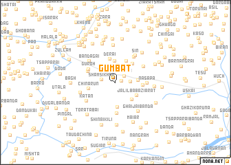 map of Gumbat