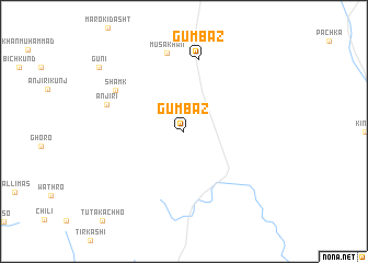 map of Gumbaz