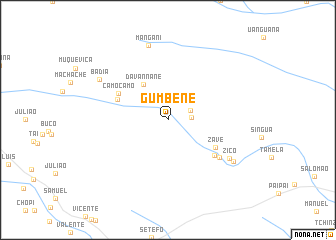 map of Gumbene