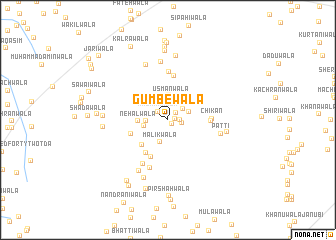 map of Gumbewāla