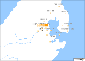 map of Gumbia