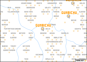map of Gumbīchu