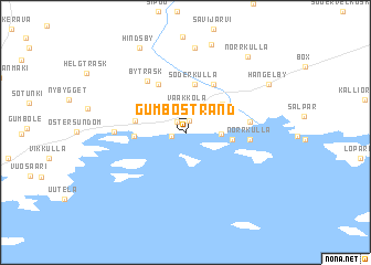 map of Gumbostrand